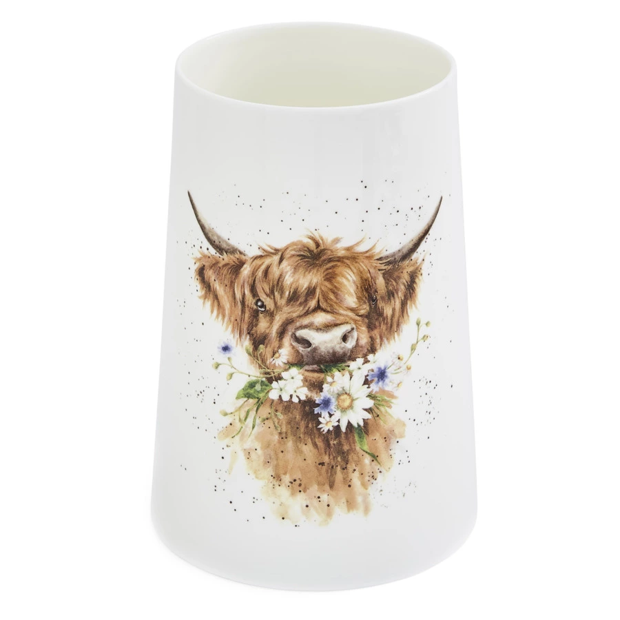 Ваза Royal Worcester Забавная фауна Коровка 20 см