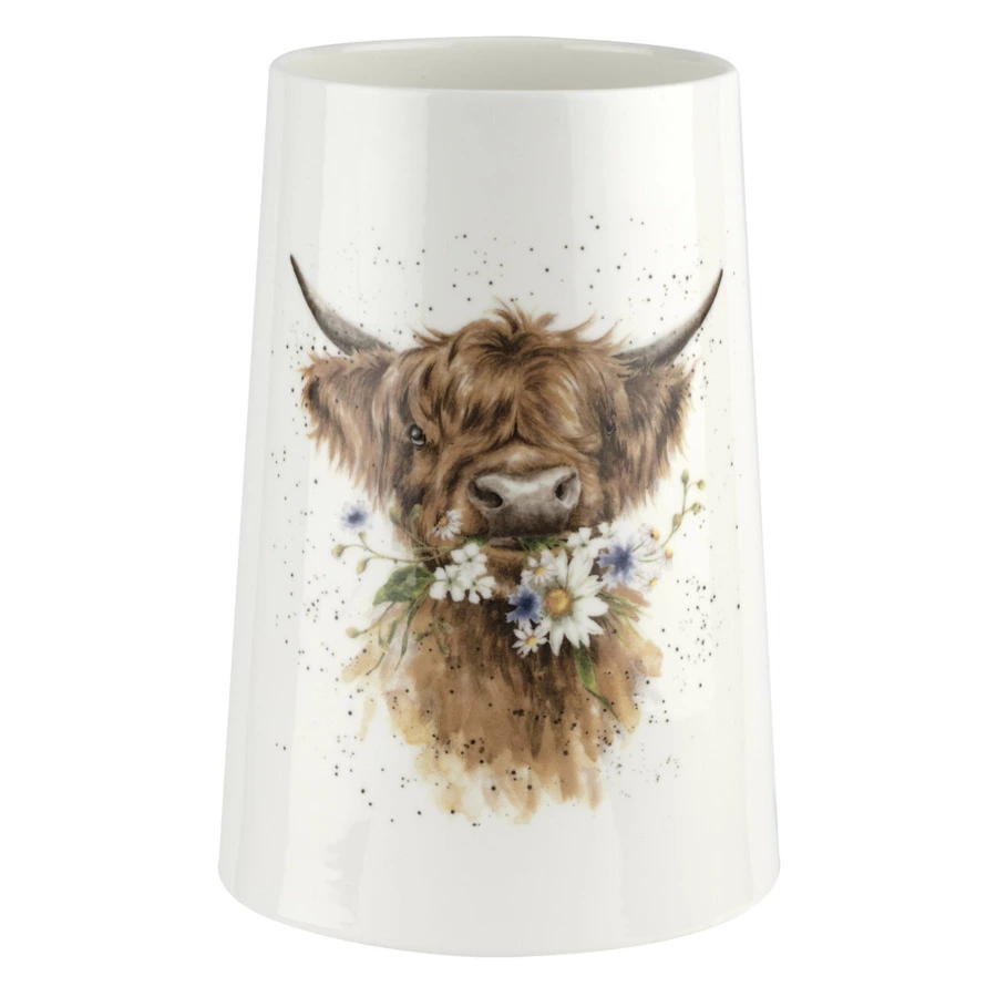 Ваза Royal Worcester Забавная фауна Коровка 20 см