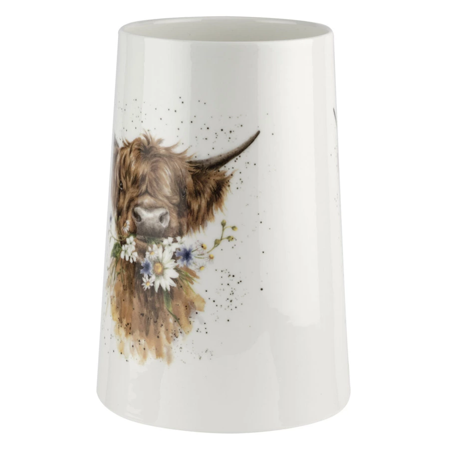 Ваза Royal Worcester Забавная фауна Коровка 20 см