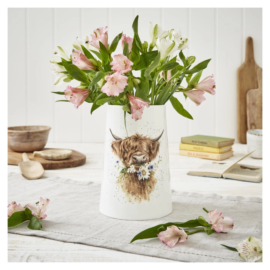 Ваза Royal Worcester Забавная фауна Коровка 20 см