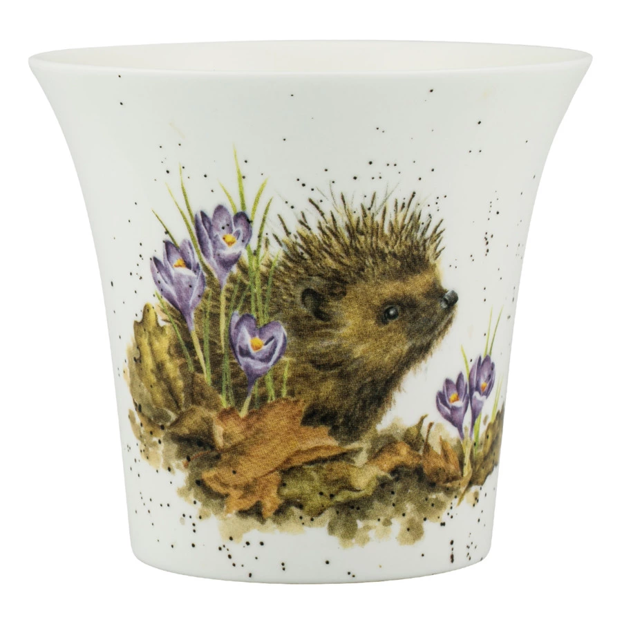 Ваза Royal Worcester Забавная фауна Ежик 10 см, фарфор костяной