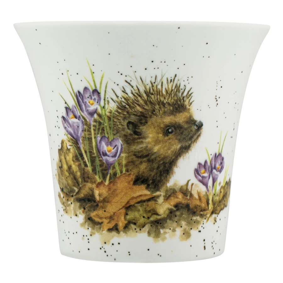 Ваза Royal Worcester Забавная фауна Ежик 10 см, фарфор костяной