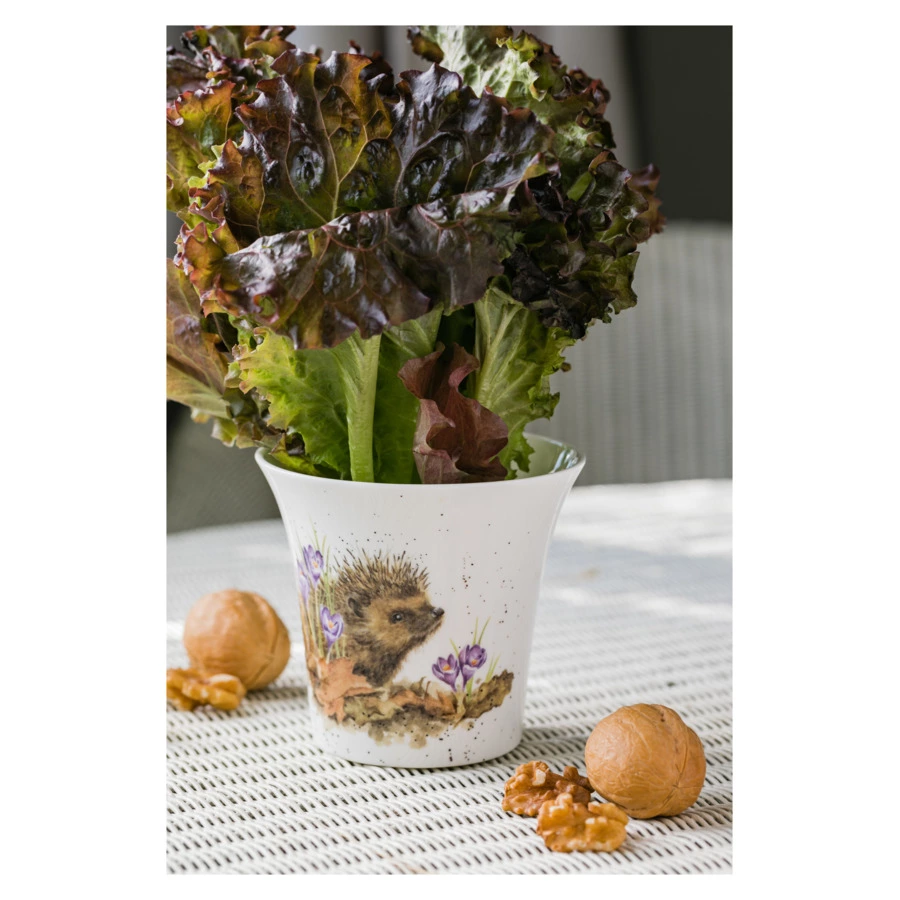 Ваза Royal Worcester Забавная фауна Ежик 10 см, фарфор костяной