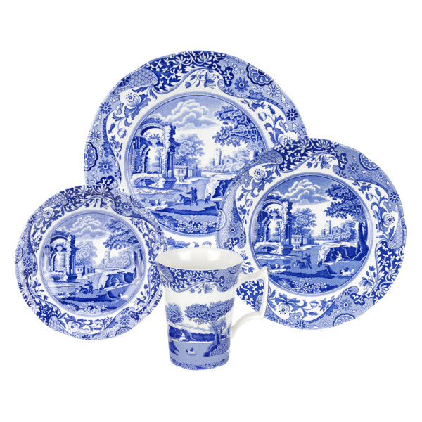 Сервиз чайно-столовый Spode Голубая Италия на 4 персоны 16 предметов