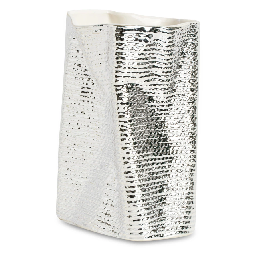 Ваза декоративная Argenesi  Vesta 25 см, керамика, белый