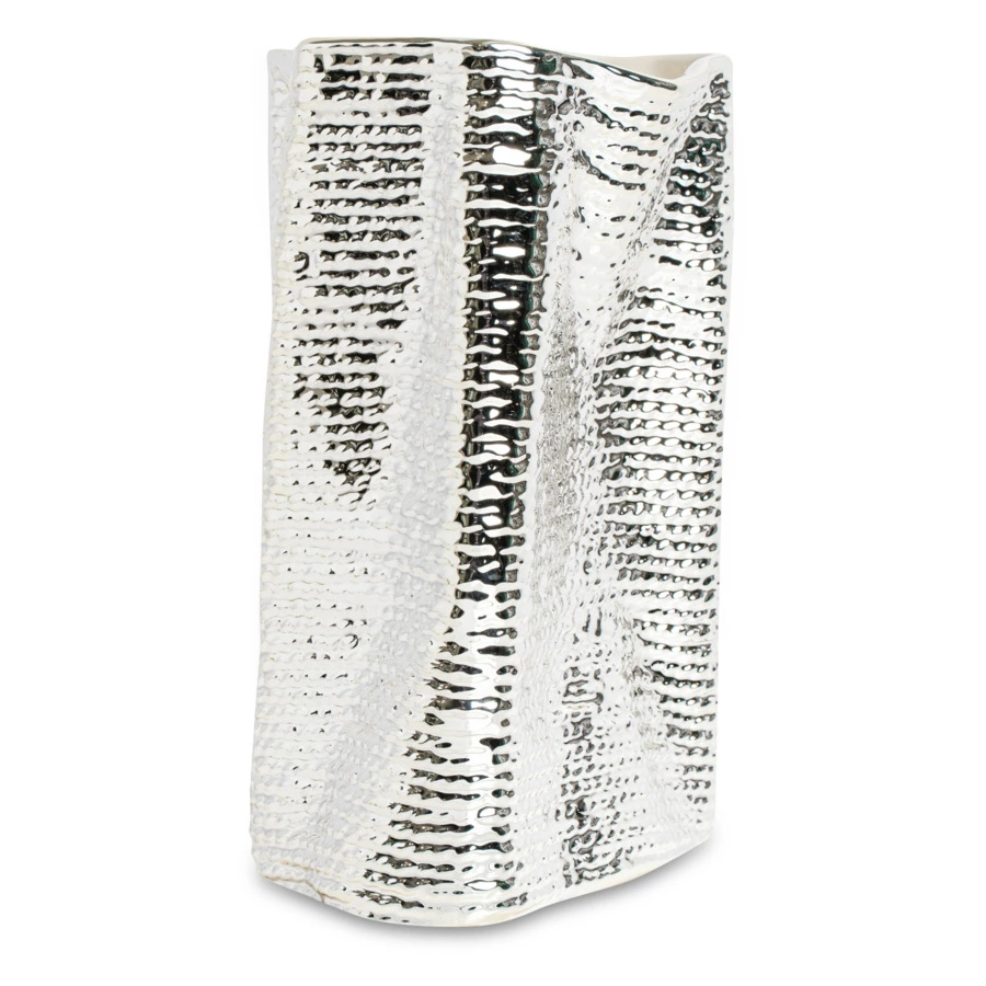 Ваза декоративная Argenesi  Vesta 25 см, керамика, белый