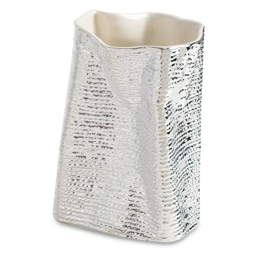 Ваза декоративная Argenesi  Vesta 25 см, керамика, белый