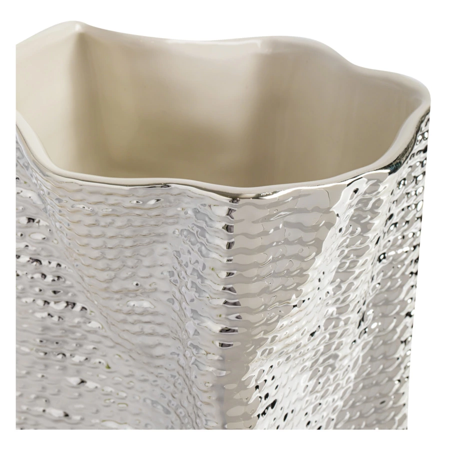 Ваза декоративная Argenesi  Vesta 25 см, керамика, белый