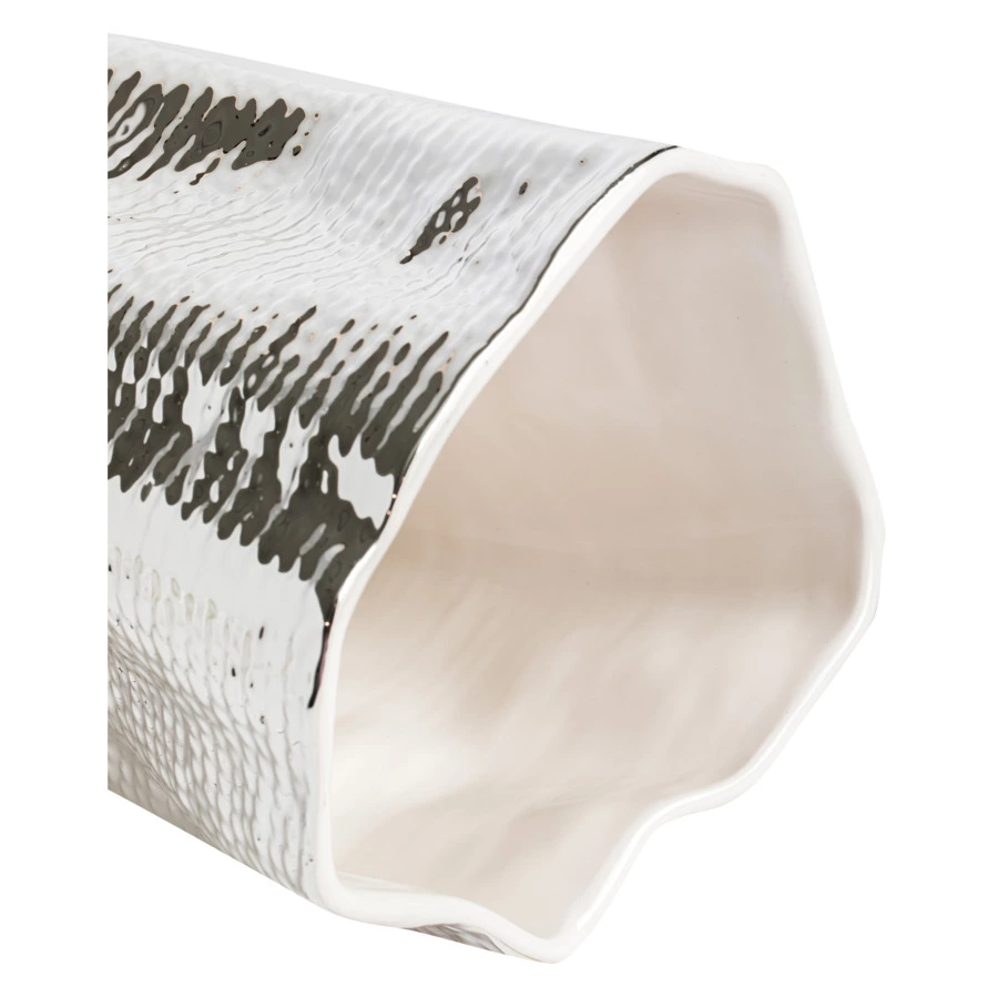 Ваза декоративная Argenesi Vesta 33 см, керамика, белый