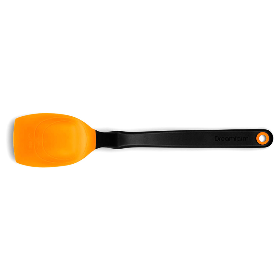 Ложка для соуса, варенья и меда Dreamfarm 28см, силикон, оранжевый