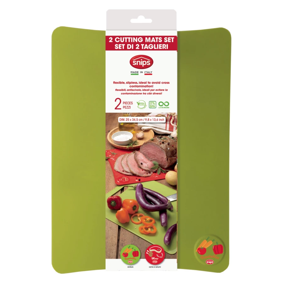 Набор гибких досок SNIPS для мяса и овощей 34х25 см, 2 шт, пластик