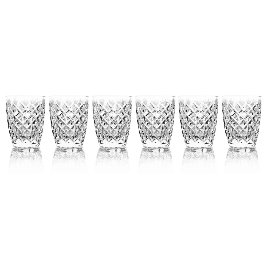 Набор стаканов ГХЗ Ромбы 60 мл, 6 шт, хрусталь