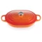 Кастрюля низкая с ручкой Le Creuset Oblong 31см, огненная лава, чугун