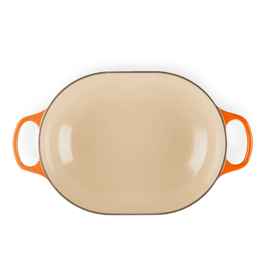 Кастрюля низкая с ручкой Le Creuset Oblong 31см, огненная лава, чугун
