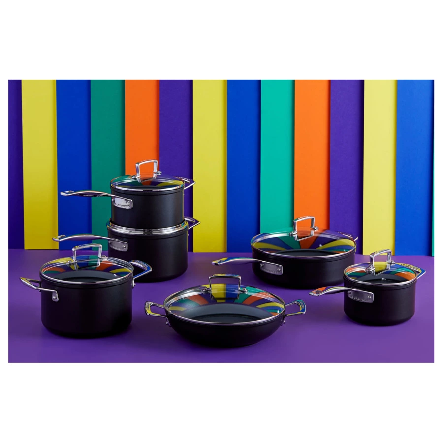 Кастрюля со стеклянной крышкой Le Creuse 18см, алюминий кованый