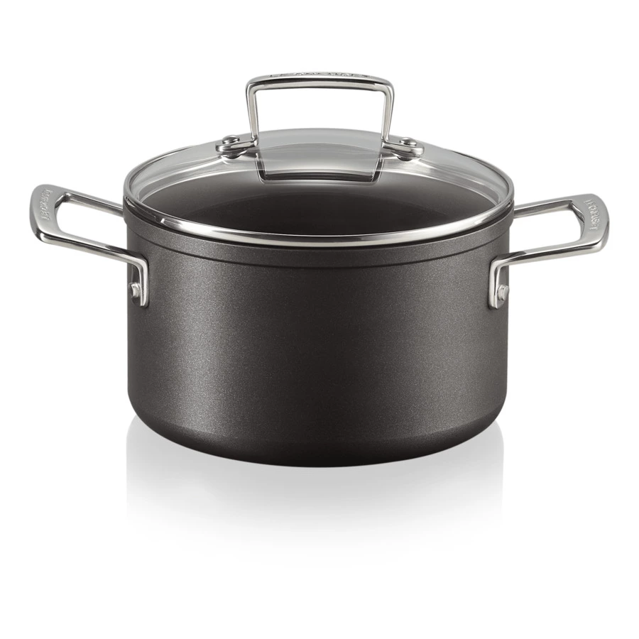 Кастрюля со стеклянной крышкой Le Creuse 18см, алюминий кованый