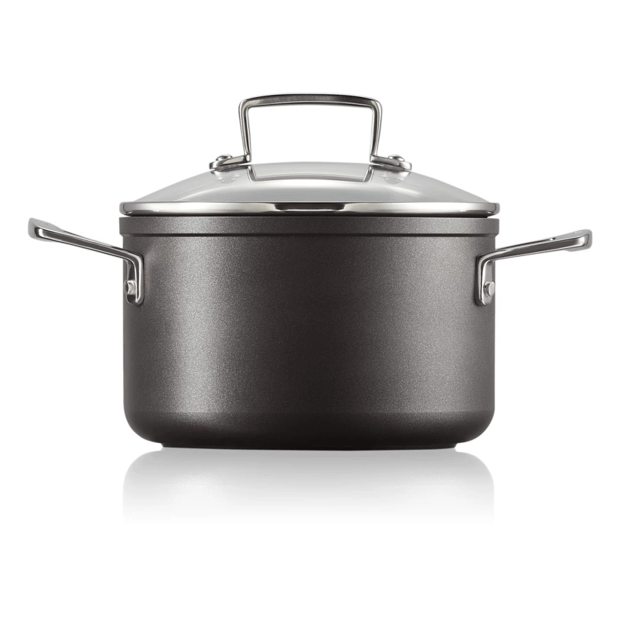 Кастрюля со стеклянной крышкой Le Creuse 18см, алюминий кованый