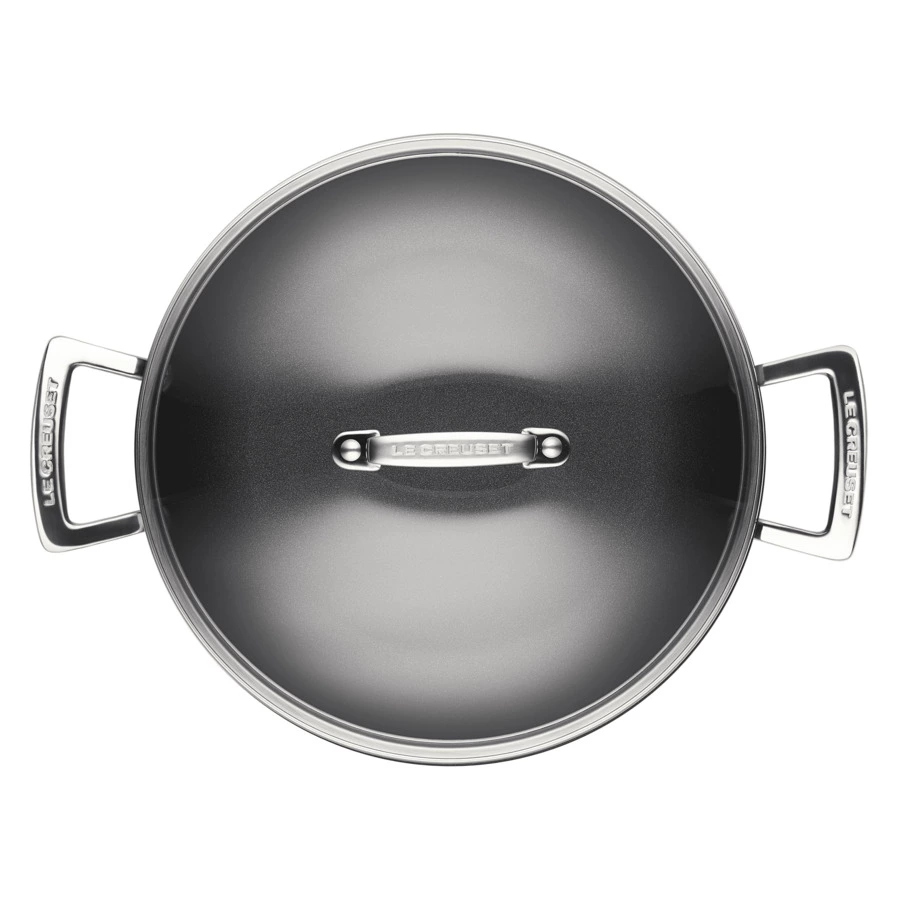 Кастрюля низкая с крышкой Le Creuset 30 см, алюминий кованый