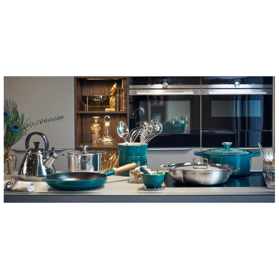 Чайник наплитный со свистком конический Le Creuse 1,6 л, стальной