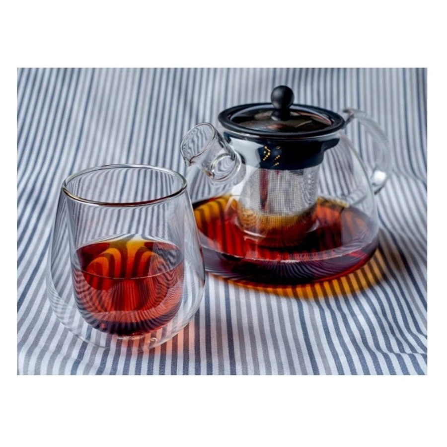 Чайник заварочный Walmer Boss 600 мл, стекло, черный