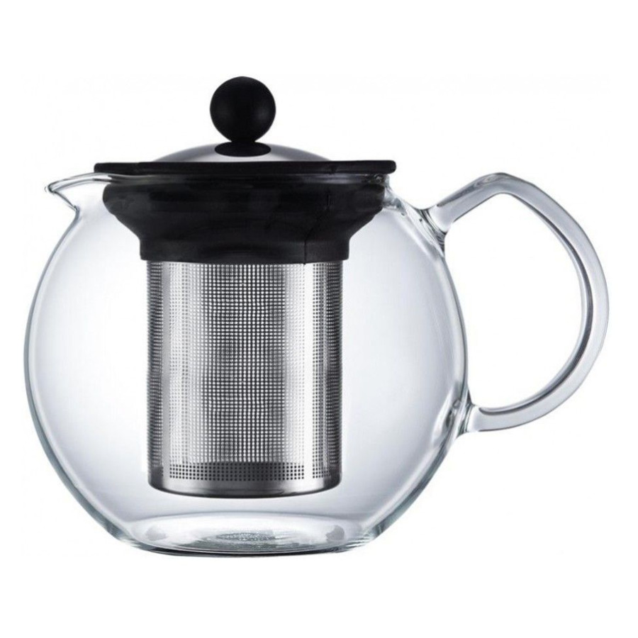Чайник заварочный WALMER Baron 1л, черный чайник заварочный walmer esquire 1л стекло нерж сталь пластик