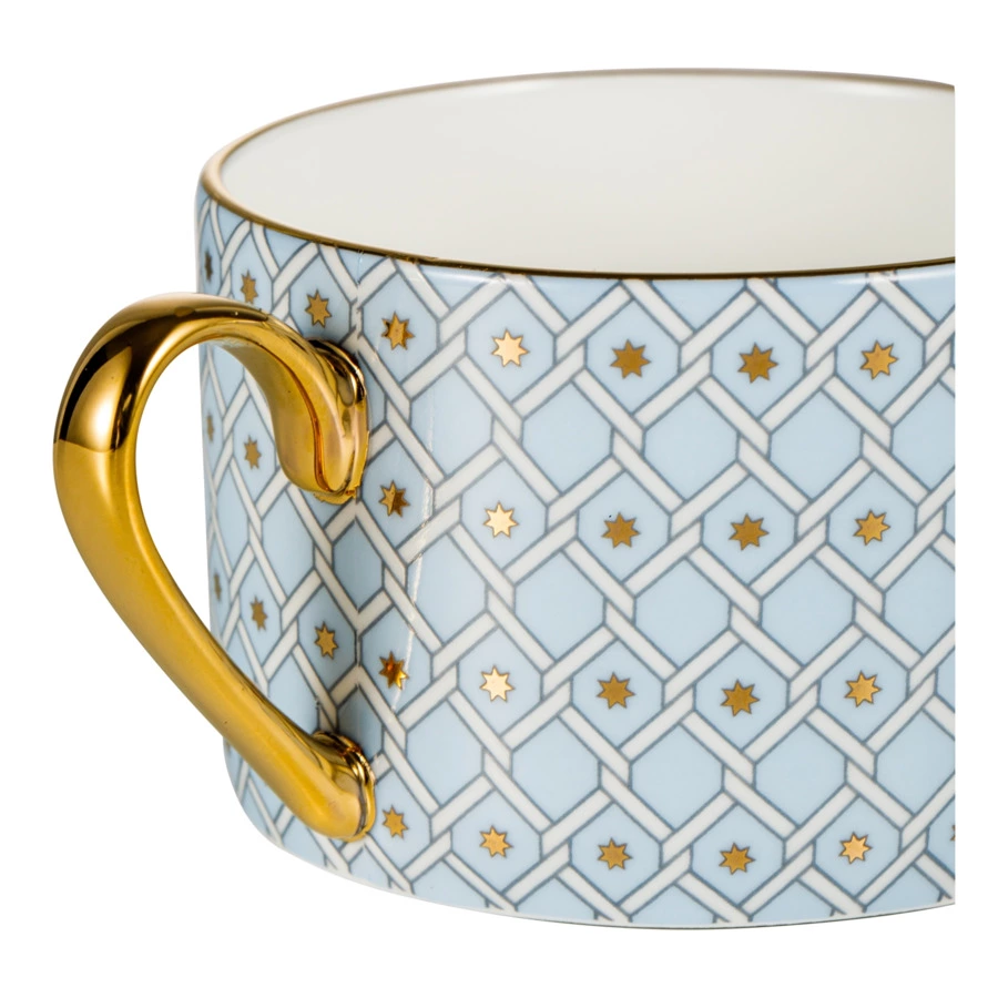 Сервиз чайный ИФЗ Азур Идиллия на 4 персоны 10 предметов, фарфор костяной