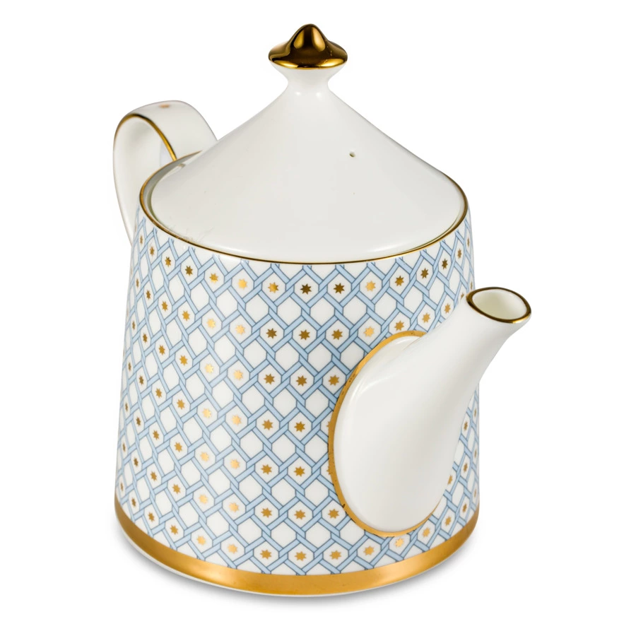 Сервиз чайный ИФЗ Азур Идиллия на 4 персоны 10 предметов, фарфор костяной