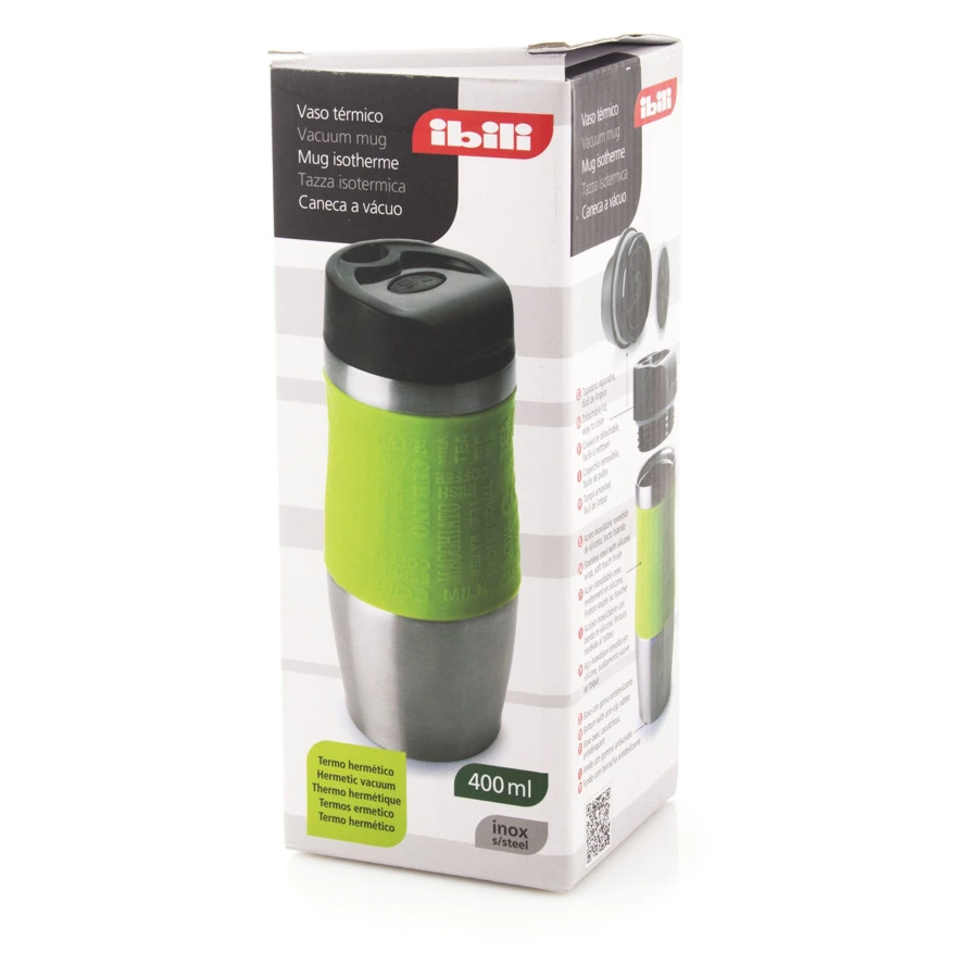 Термокружка вакуумная IBILI 400мл, сталь