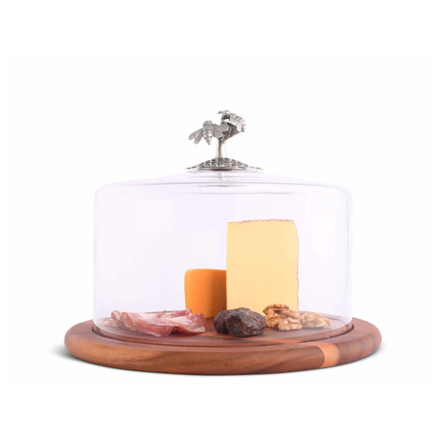 Доска для сыра с крышкой Vagabond House Садовые друзья Пчелы 33 см, дерево