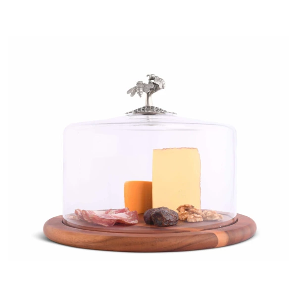 Доска для сыра с крышкой Vagabond House Садовые друзья Пчелы 33 см, дерево