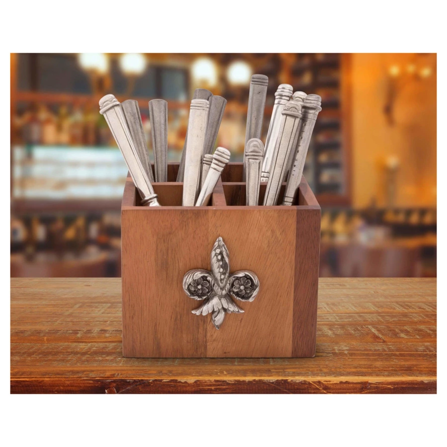 Подставка для столовых приборов Vagabond House Провансаль 18x21см, дерево