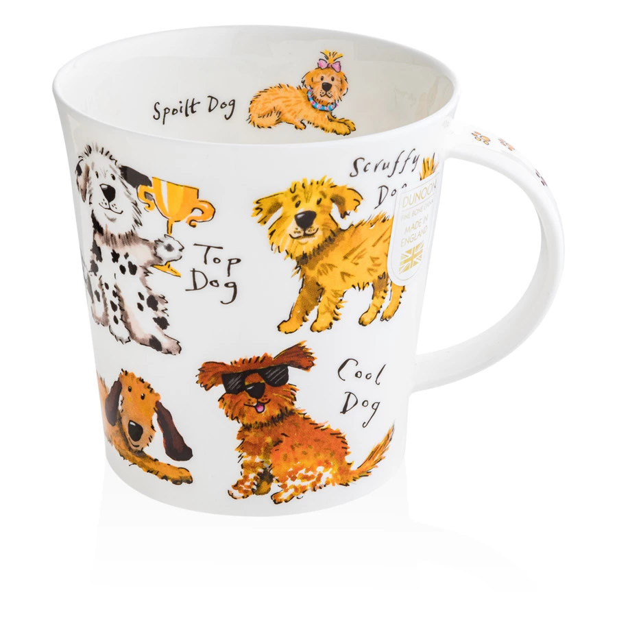 Кружка Dunoon Жизнь собак Кернгорм 480 мл, фарфор костяной