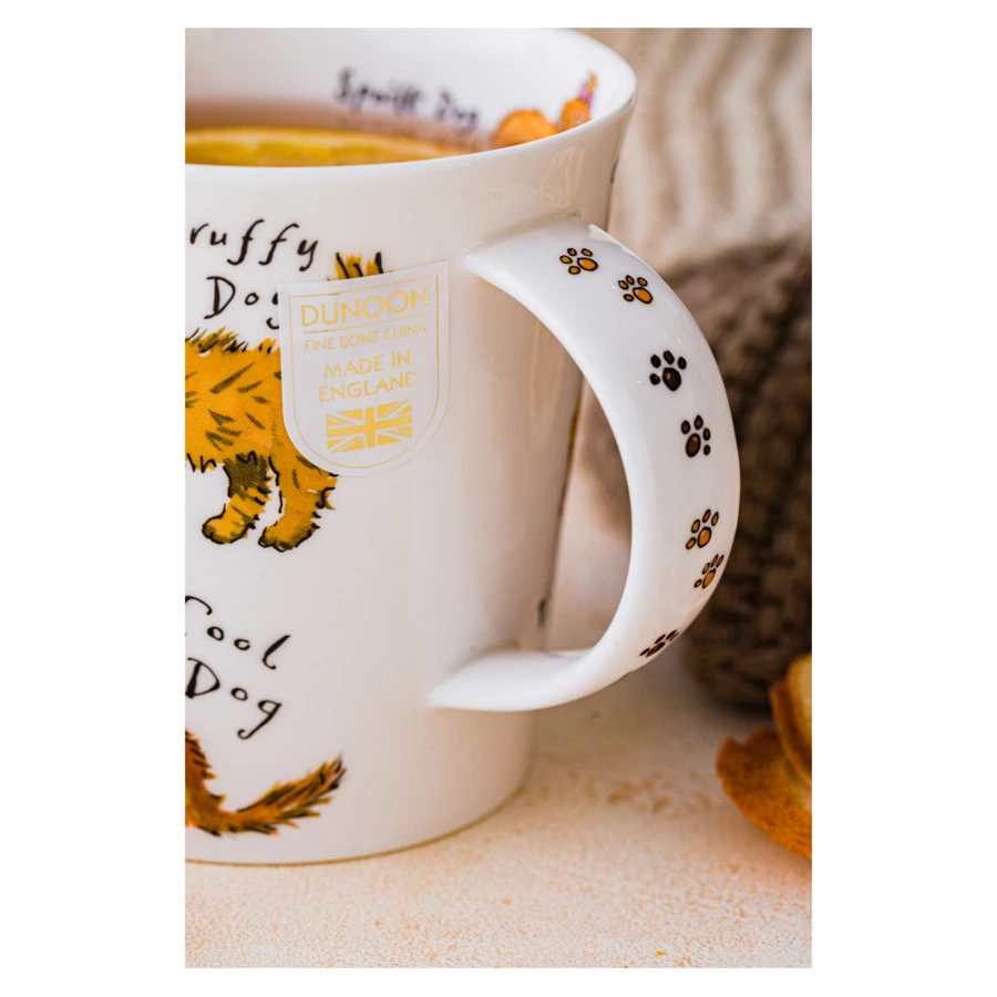Кружка Dunoon Жизнь собак Кернгорм 480 мл, фарфор костяной