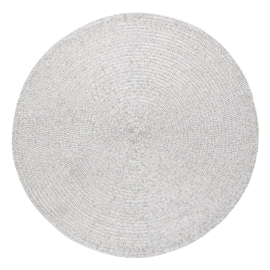 Салфетка подстановочная Harman круглая Harman Холидей 38 см, серебряная