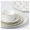 Чашка чайная с блюдцем Wedgwood Джио Голд 220 мл, фарфор