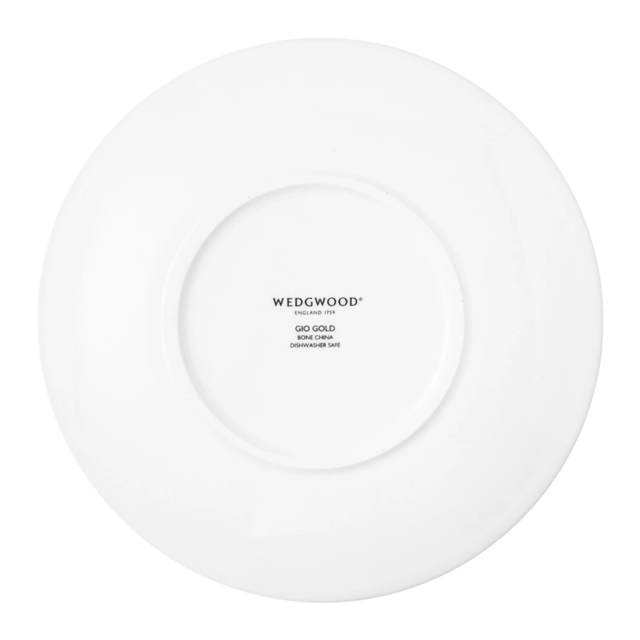 Чашка чайная с блюдцем Wedgwood Джио Голд 220 мл, фарфор