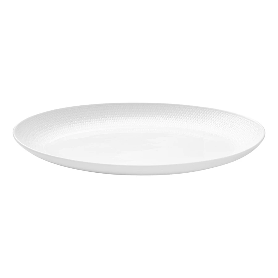 Блюдо овальное Wedgwood Джио 30 см, фарфор костяной
