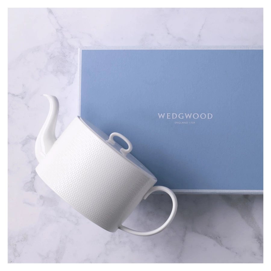 Чайник Wedgwood Джио 1 л, фарфор костяной