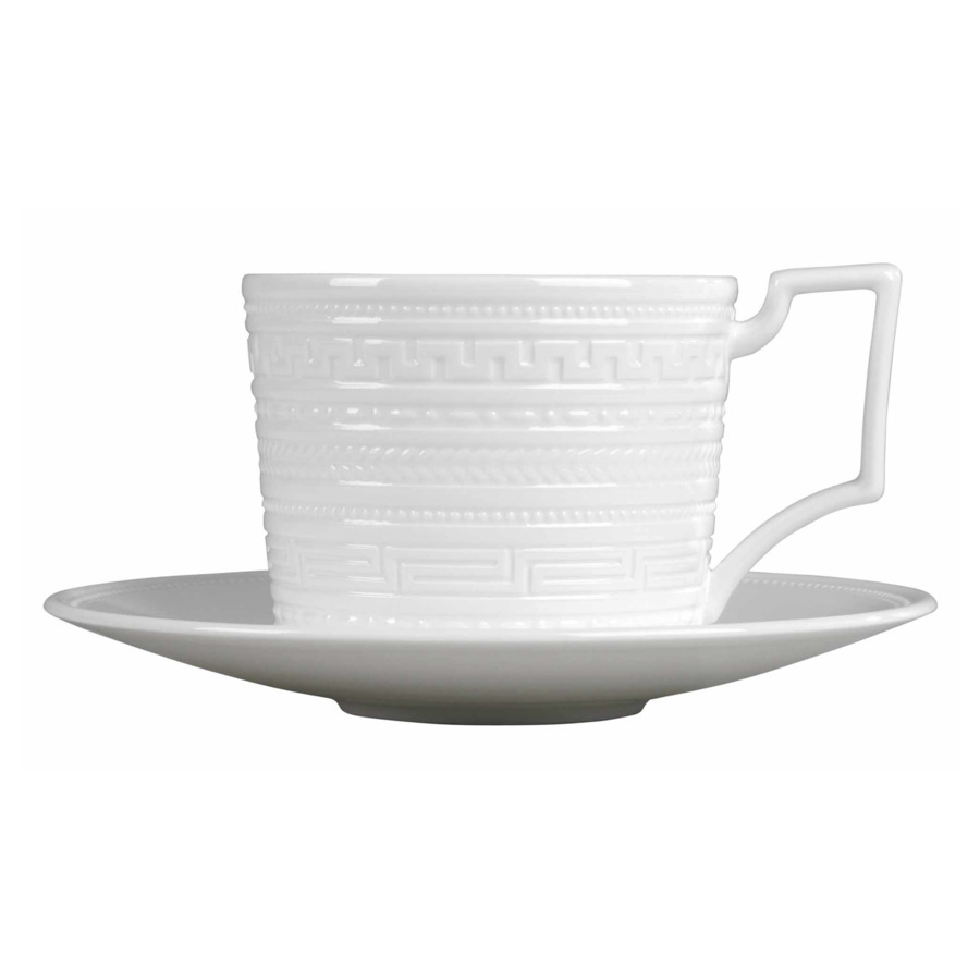 Чашка чайная с блюдцем Wedgwood Инталия 220 мл, фарфор костяной чашка чайная с блюдцем вандерласт тонкин 150 мл wgw 40031706 wedgwood