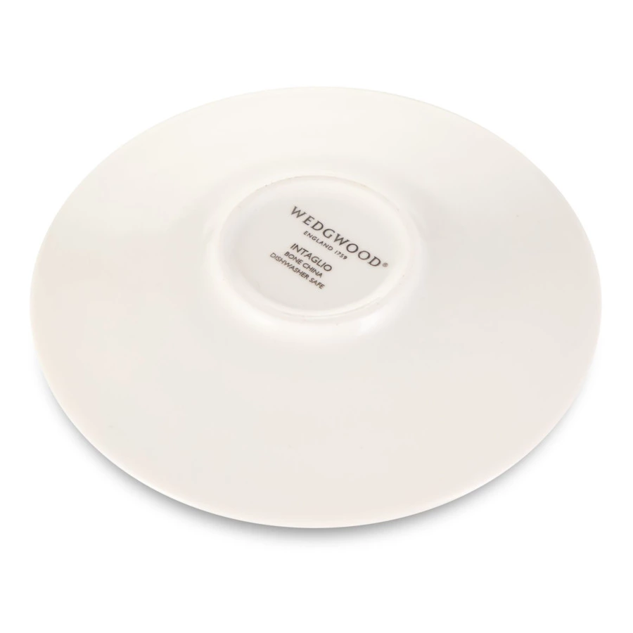 Блюдце для чашки для эспрессо Wedgwood Инталия 11,5  см, фарфор костяной