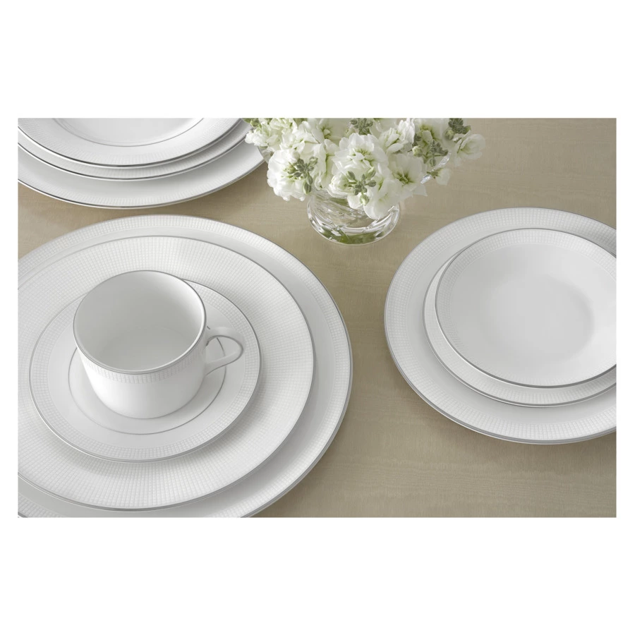 Тарелка закусочная Wedgwood Вера Ванг Белая Коллекция 20 см, фарфор костяной