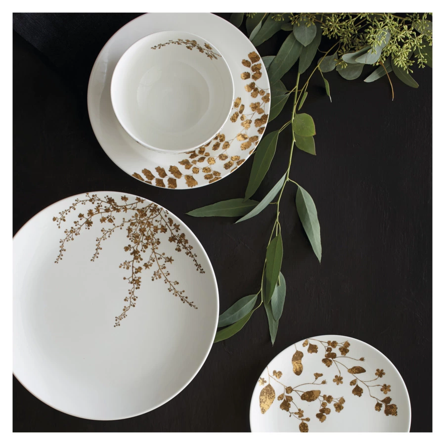 Тарелка обеденная Wedgwood Вера Ванг Сад 28 см, фарфор костяной