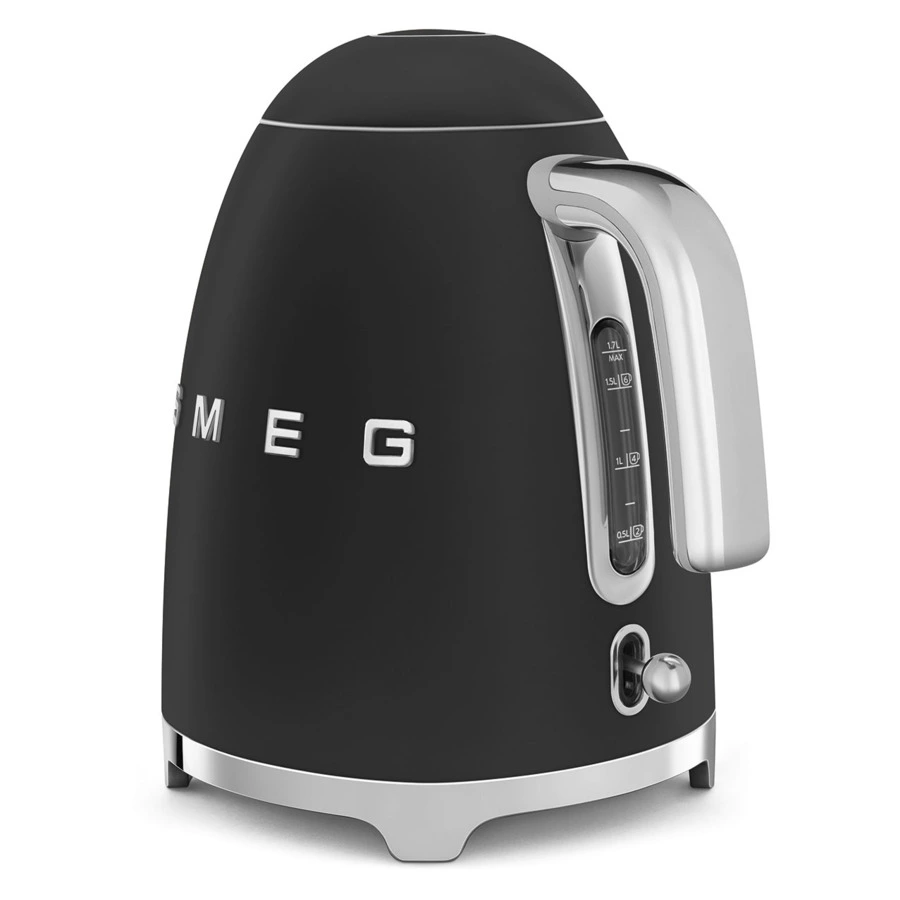 Чайник электрический SMEG KLF03BLMEU, 2400 Вт 1,7 л, матовый черный
