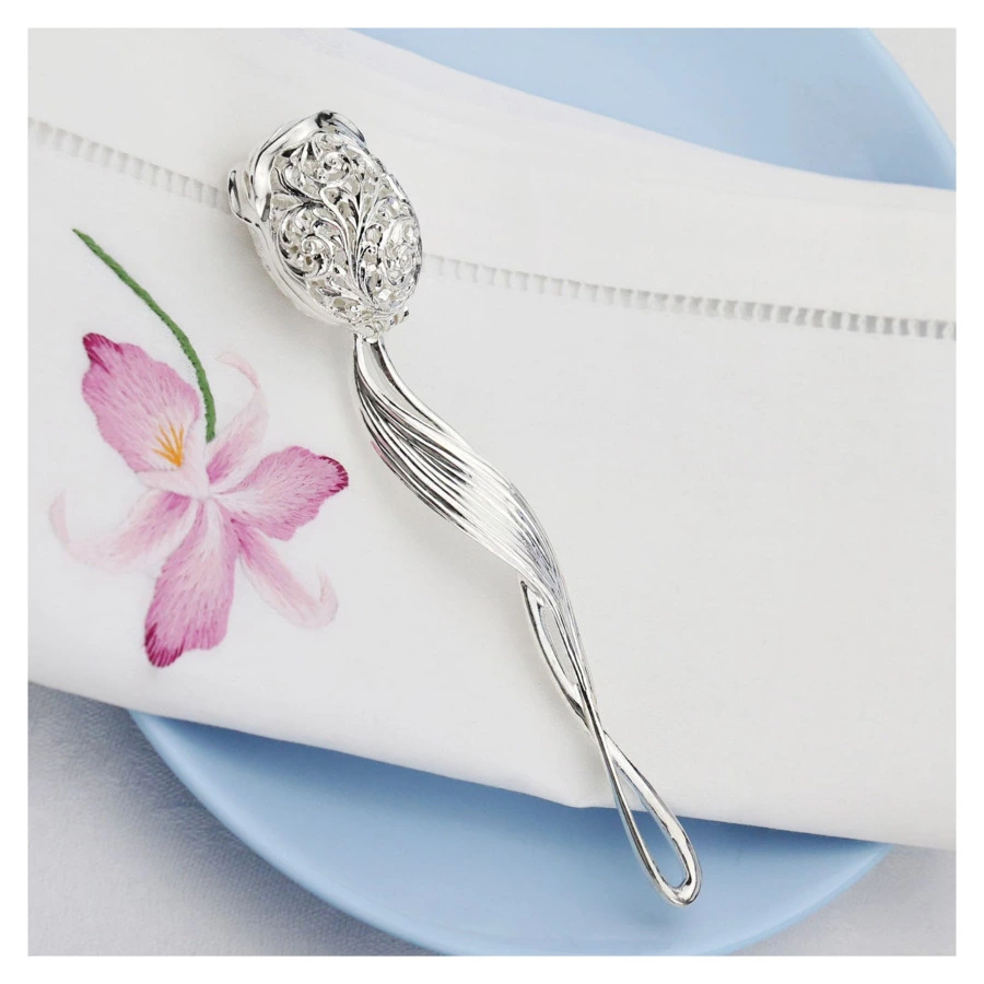 Ситечко в футляре АргентА Classic Тюльпан 34,21 г, серебро 925