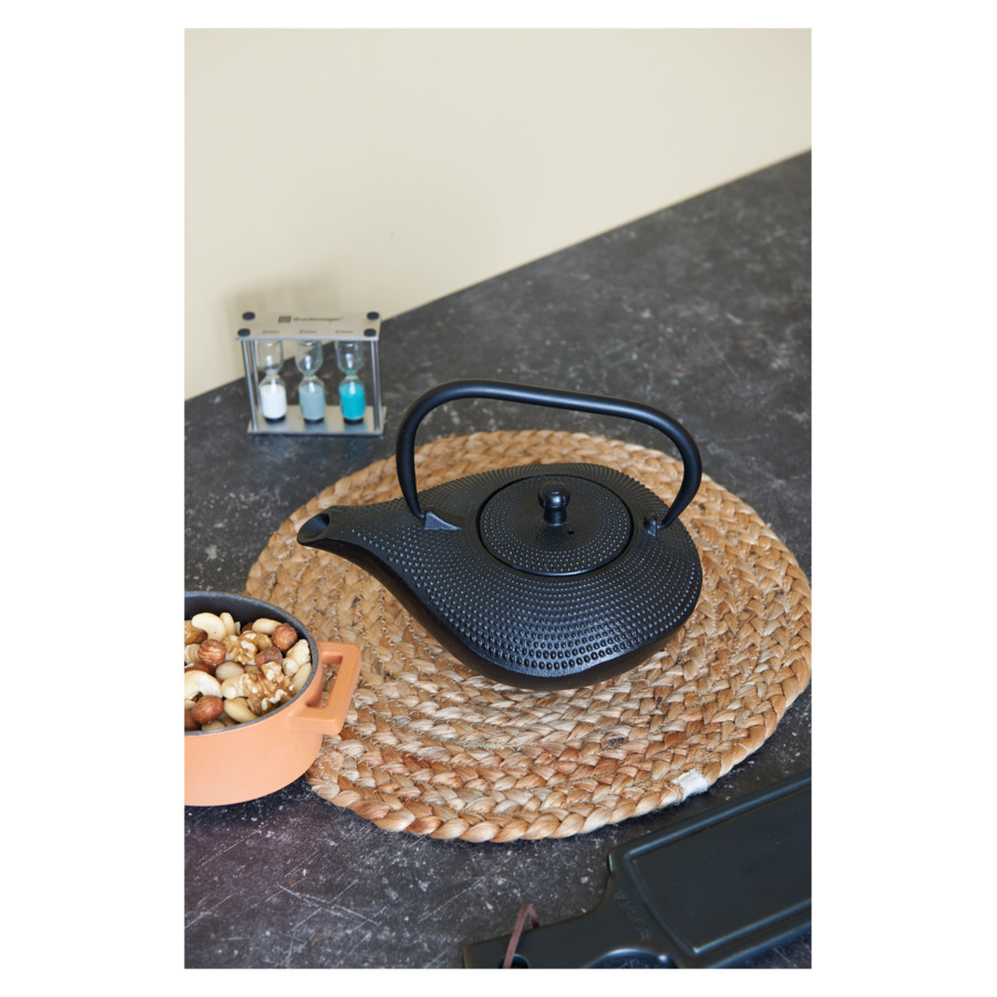 Чайник заварочный Bredemeijer Aladdin с фильтром, 900 мл, чугун, черный