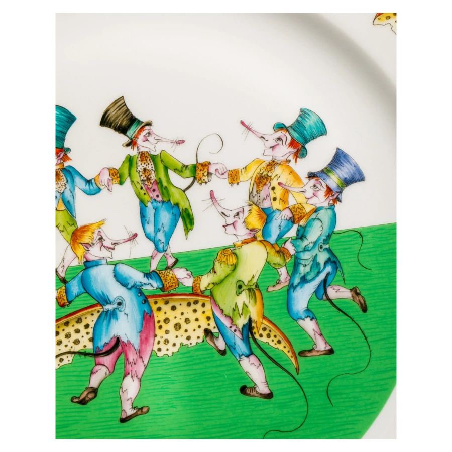 Сервиз столовый ИФЗ Крысята-воришки Европейская-2 на 2 персоны 9 предметов, фарфор твердый