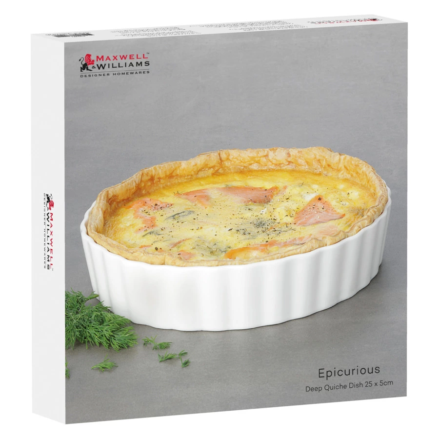 Форма для запекания рифлёная Maxwell & Williams Эпикур 24х5см, фарфор