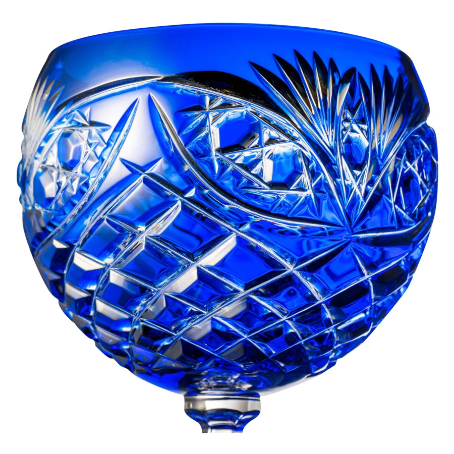 Набор бокалов для бренди ГХЗ Фараон 350 мл, 6 шт, хрусталь, синий