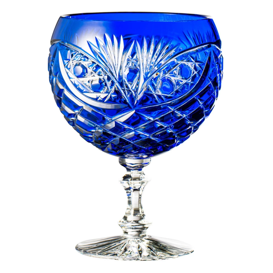 Набор бокалов для бренди ГХЗ Фараон 350 мл, 6 шт, хрусталь, синий