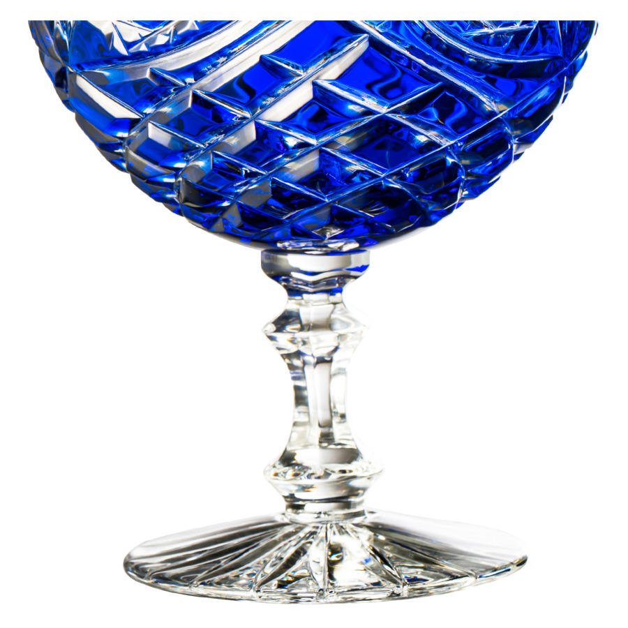 Набор бокалов для бренди ГХЗ Фараон 350 мл, 6 шт, хрусталь, синий